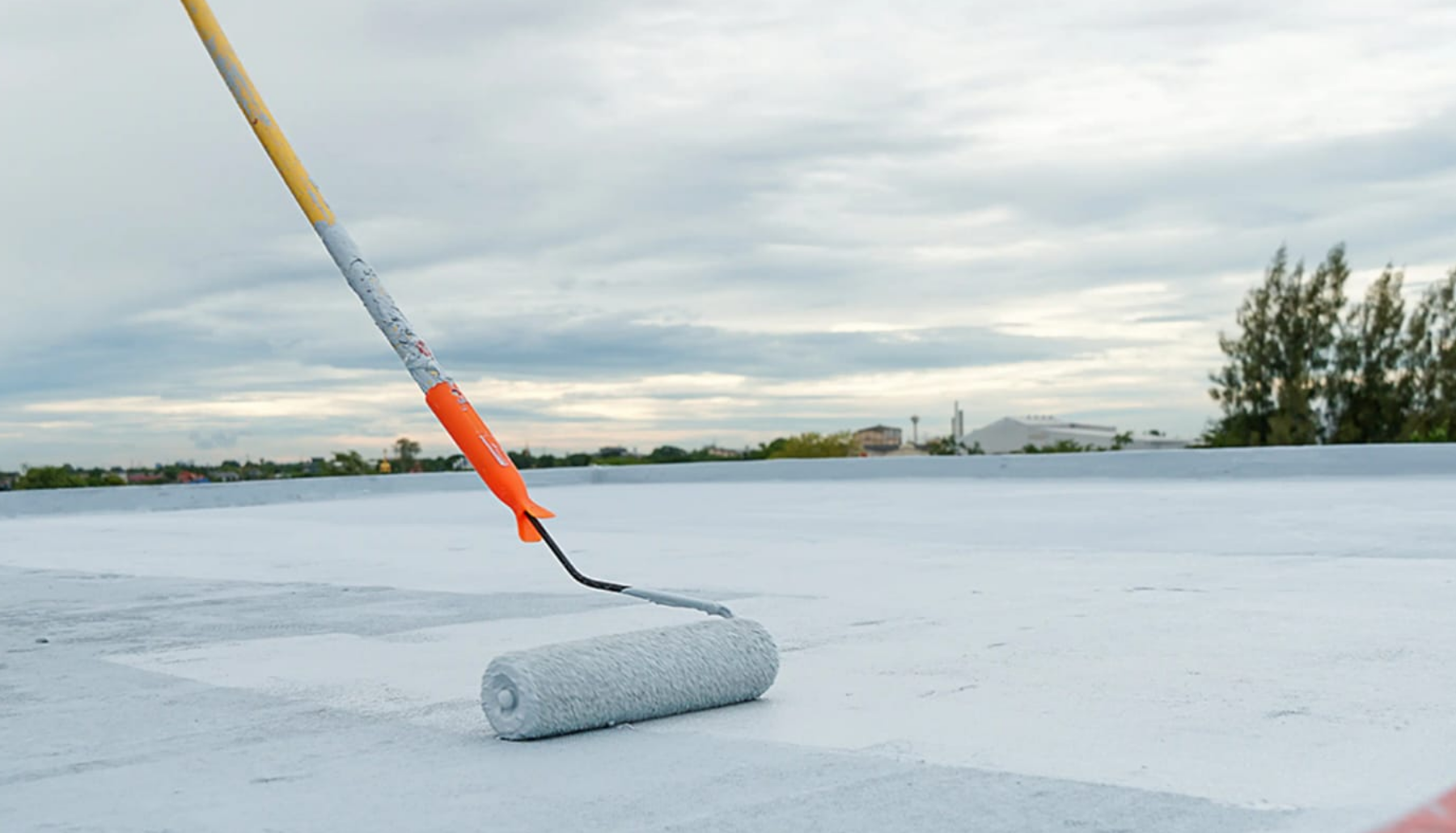 Roof waterproofing work